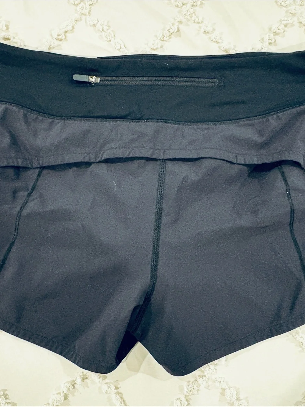 lululemon athletica Black Layered Athletic Running Shorts